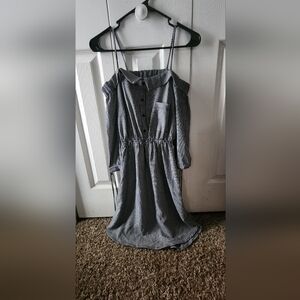 Striped Off-Shoulder Dress